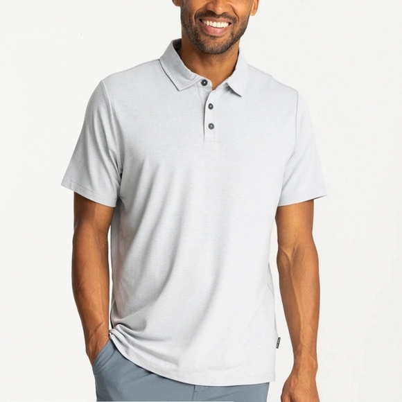 Free Fly Bamboo Flex Polo II Heather Aspen Grey Polo Shirt #2920 Size XL - Picture 1 of 16